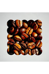 Coffee Bean Patterned Digitally Printed Cocktail Napkin